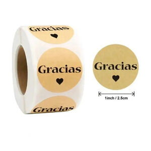 Gracias ( Thank You ) 500 Stickers